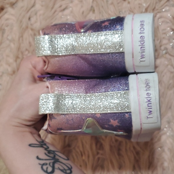 Sketchers Twinkle toes Star & glitter light up shoes for girls size 1 - Picture 11 of 16